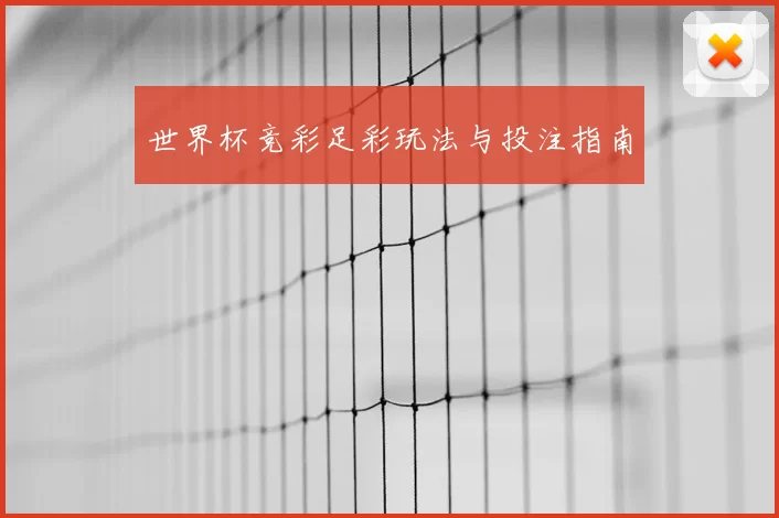 世界杯竞彩足彩玩法与投注指南